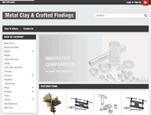 Tablet Screenshot of metalclayfindings.com